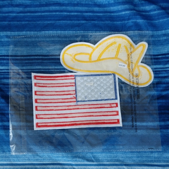 🆕🇺🇲Large AMERICAN FLAG FIREMAN HELMET BIKER IRON /SEW ON PATCH 13 1/2" X 10" - Picture 2 of 5